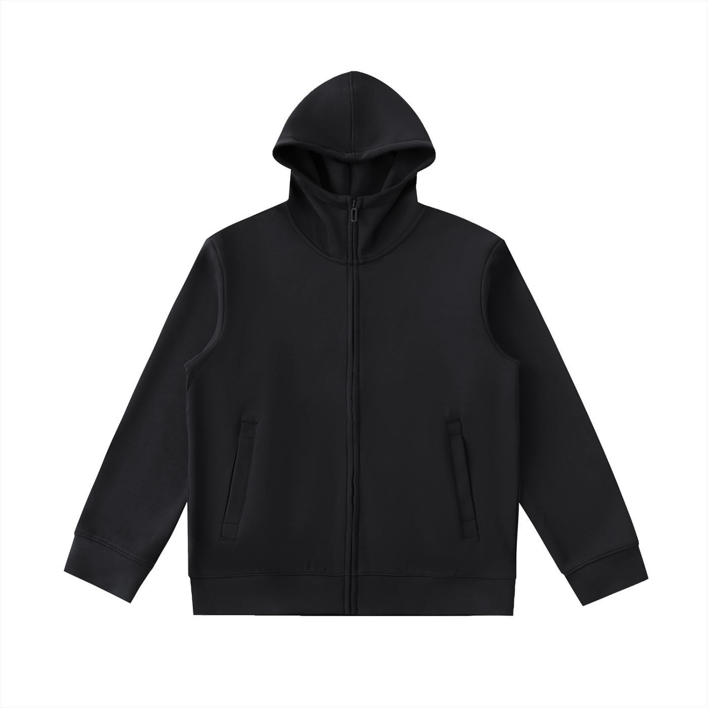 B Good Essential Heavyweight High Neck  Zip-Up Hoodie