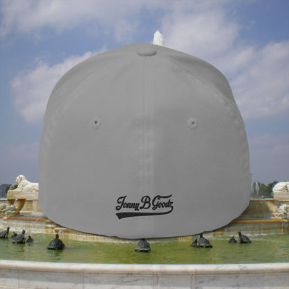 B. Good Fitted Black Embroidered Cap