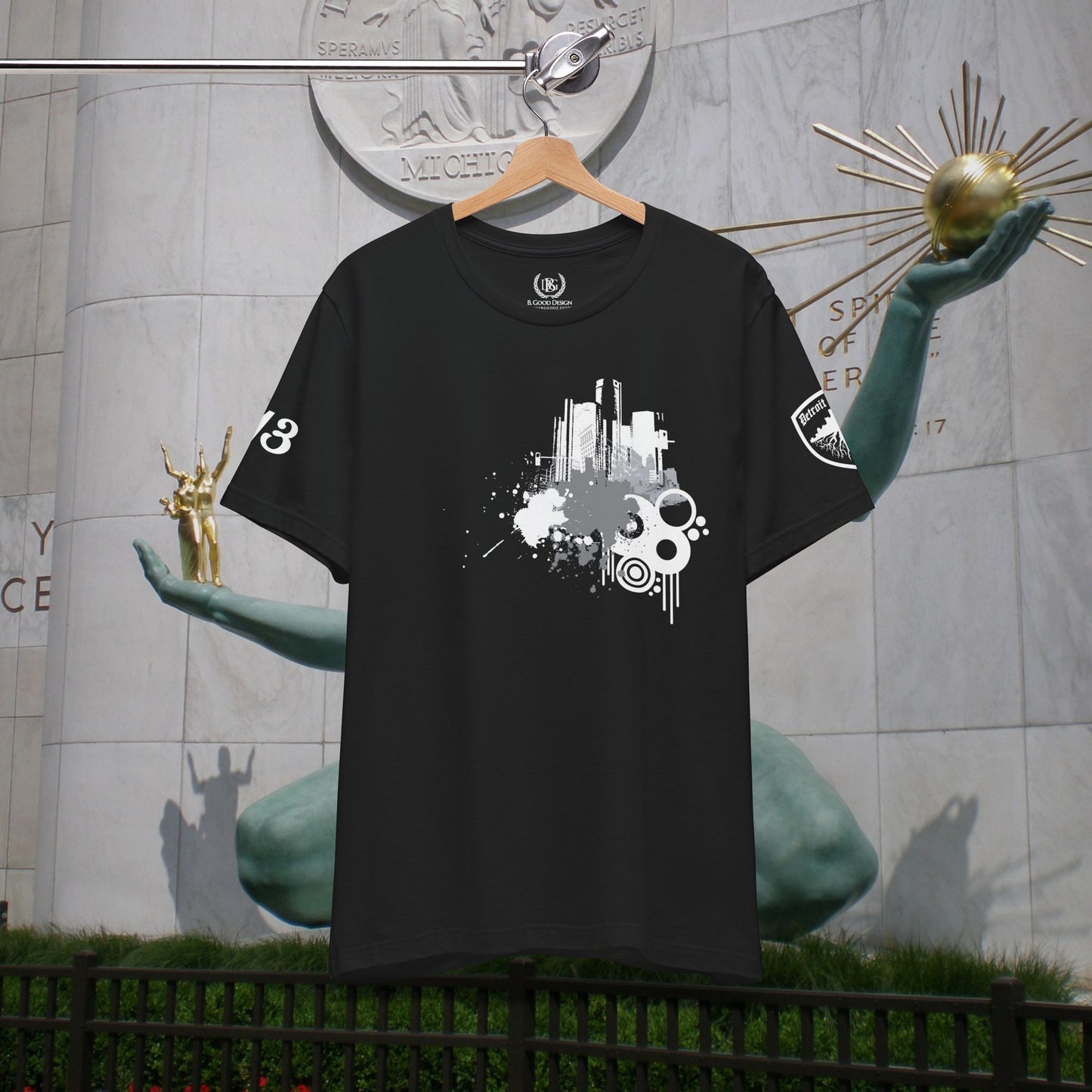 Detroit Grunge 313 Detroit Roots Unisex Jersey Short Sleeve Tee