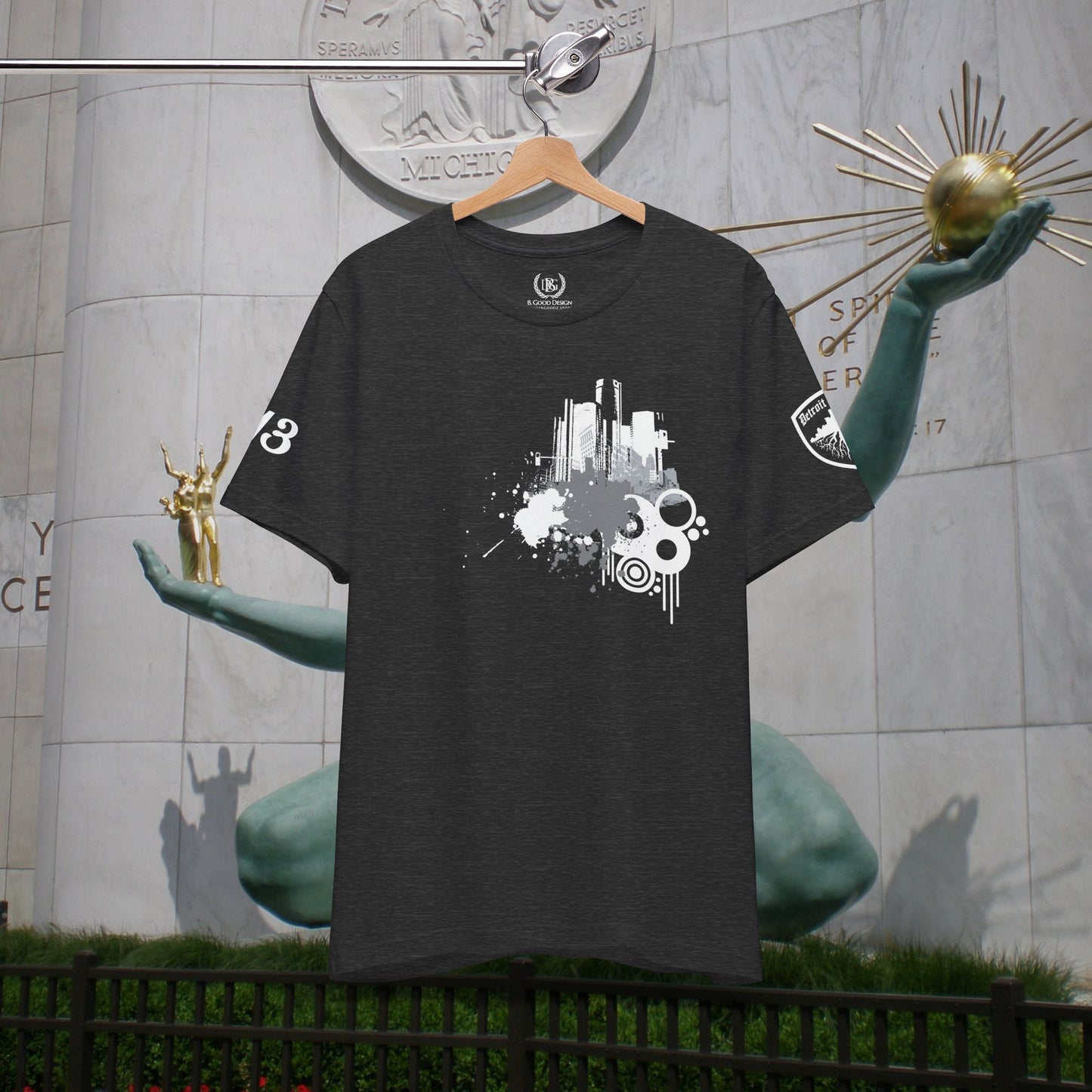 Detroit Grunge 313 Detroit Roots Unisex Jersey Short Sleeve Tee