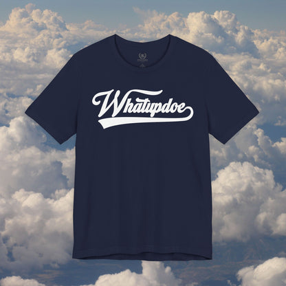 Men's Whatupdoe White lettering Jersey T-Shirt in Various Color Combinations