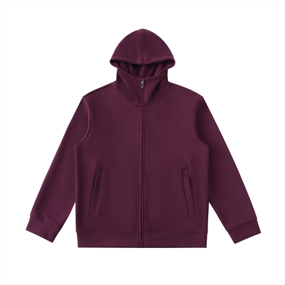 B Good Essential Heavyweight High Neck  Zip-Up Hoodie