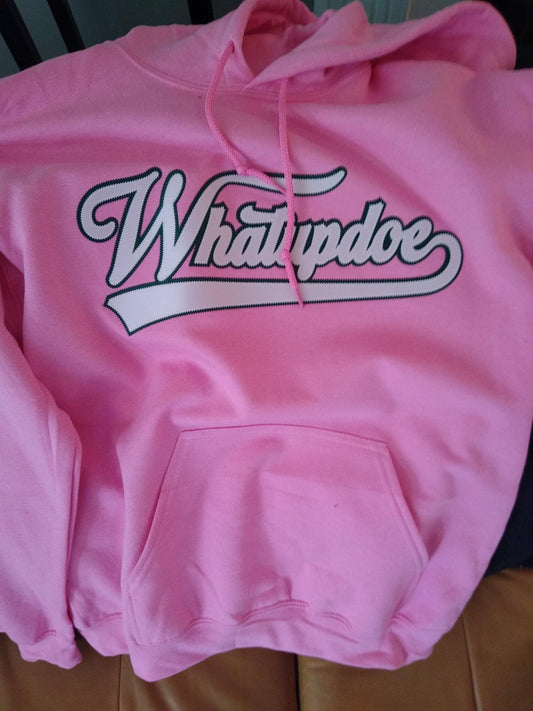 Detroit 313 Whatupdoe Pink & Green Sweatshirt Pullover Hoodie