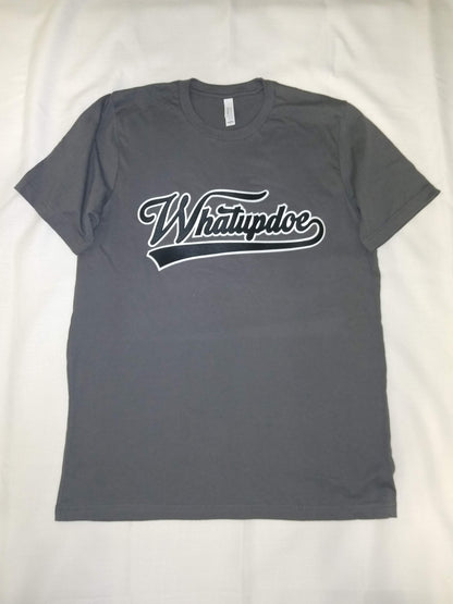 Detroit Whatupdoe Unisex Gray & Black Sim-Stitch T-Shirt