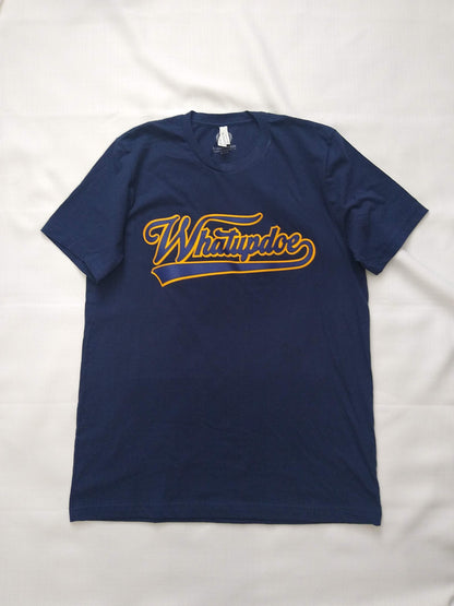 Detroit Whatupdoe Unisex Blue & Yellow Sim-Stitch T-Shirt