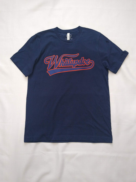Detroit Whatupdoe Unisex Blue & Orange Sim-Stitch T-Shirt