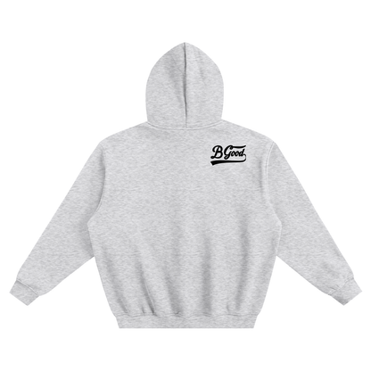 Stay Out of Trouble Skull B Good Fleeced Boxy Hoodie