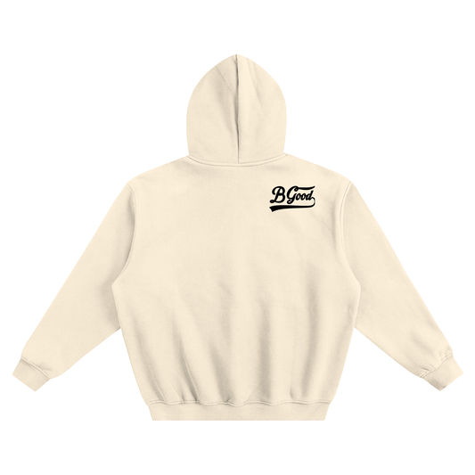 Stay Out of Trouble Skull B Good Fleeced Boxy Hoodie