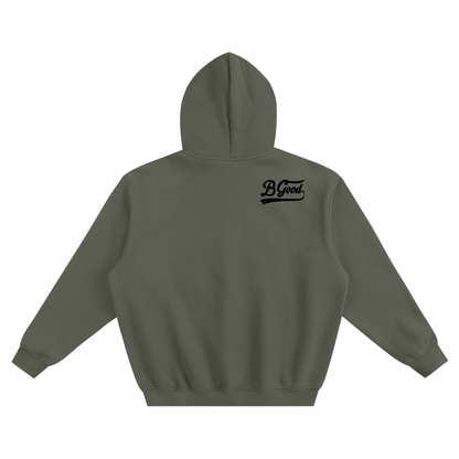 Stay Out of Trouble Skull B Good Fleeced Boxy Hoodie