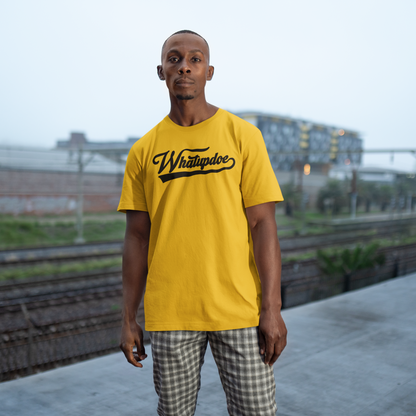 Men's Whatupdoe Black lettering Short Sleeve Shirt in Various Color Combinations