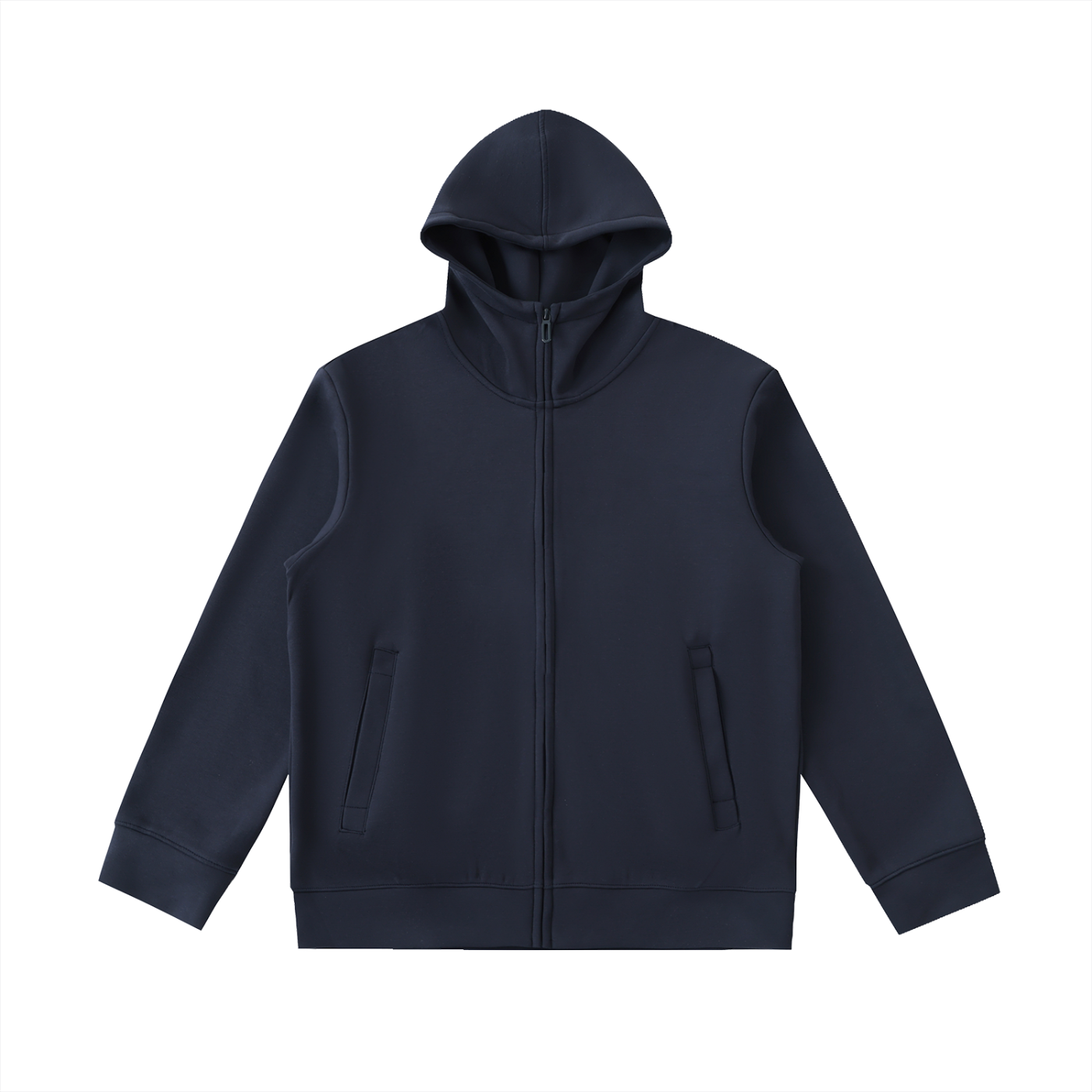 B Good Essential Heavyweight High Neck  Zip-Up Hoodie