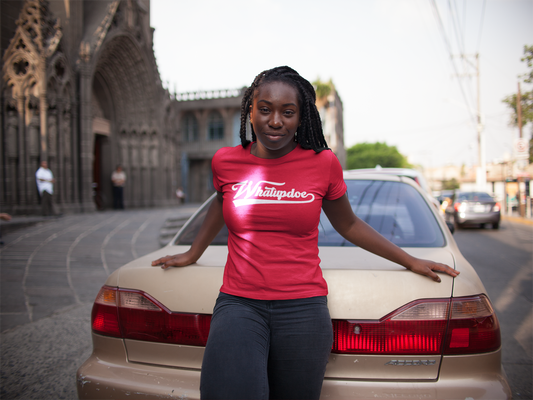 Women's Whatupdoe White Lettering T-Shirt in Various Color Combinations