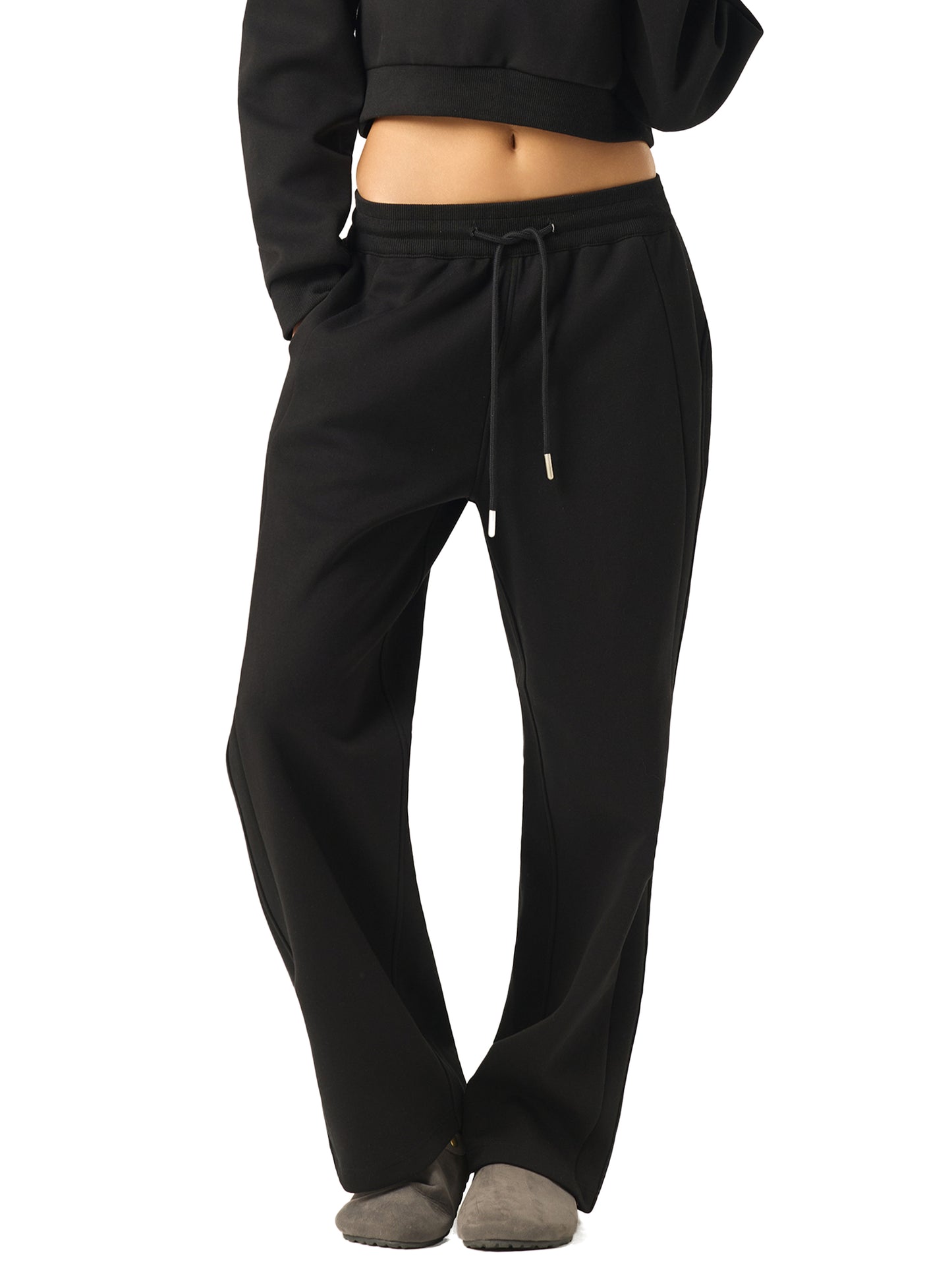 Women's Essential Drawstring Straight-Leg Sweatpants
