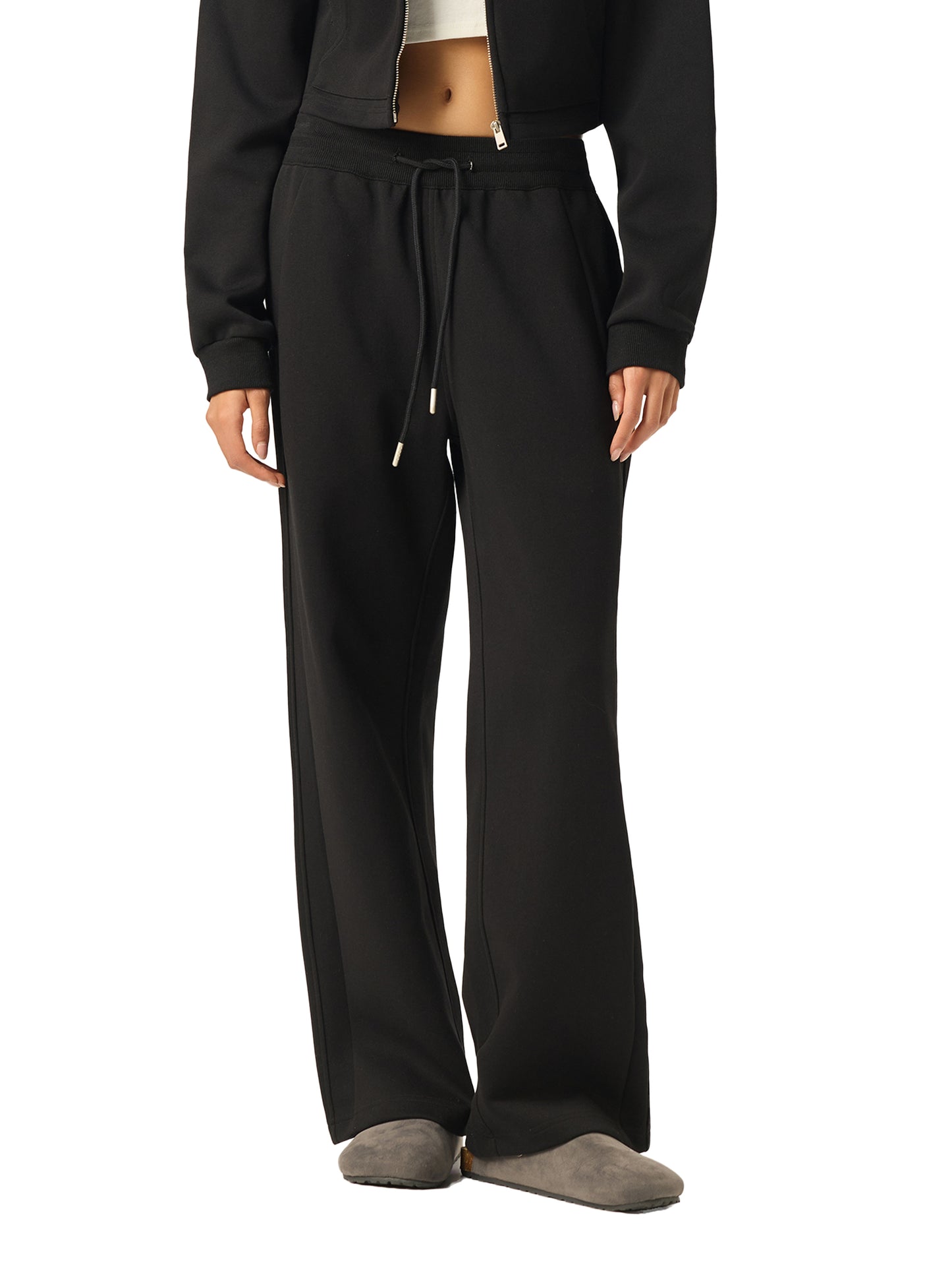 Women's Essential Drawstring Straight-Leg Sweatpants