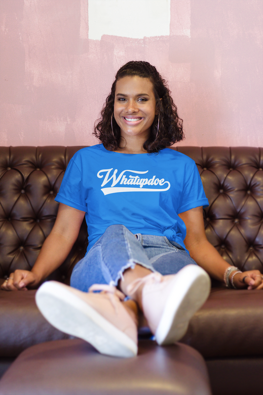 Women's Whatupdoe White Lettering T-Shirt in Various Color Combinations
