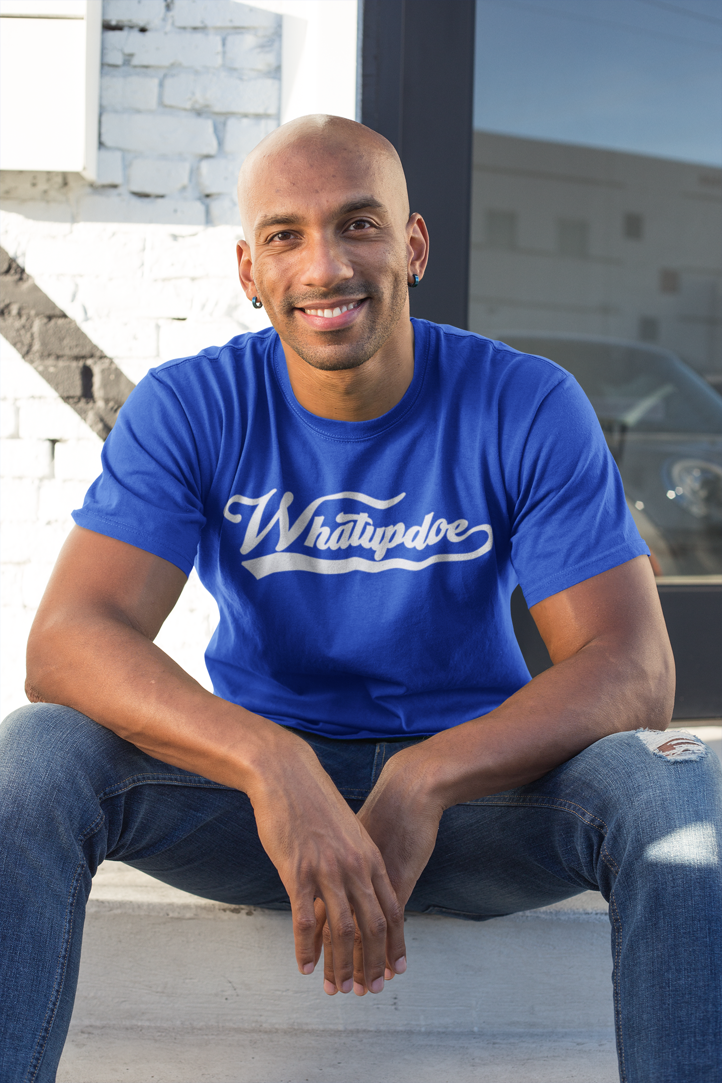 Men's Whatupdoe White lettering Jersey T-Shirt in Various Color Combinations
