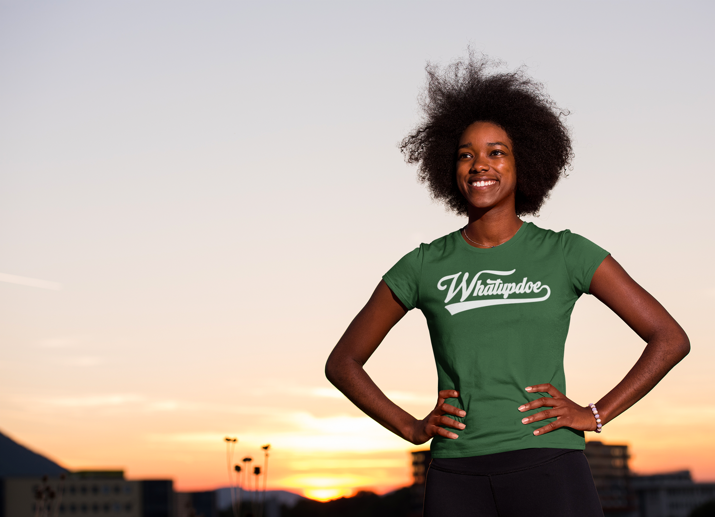 Women's Whatupdoe White Lettering T-Shirt in Various Color Combinations